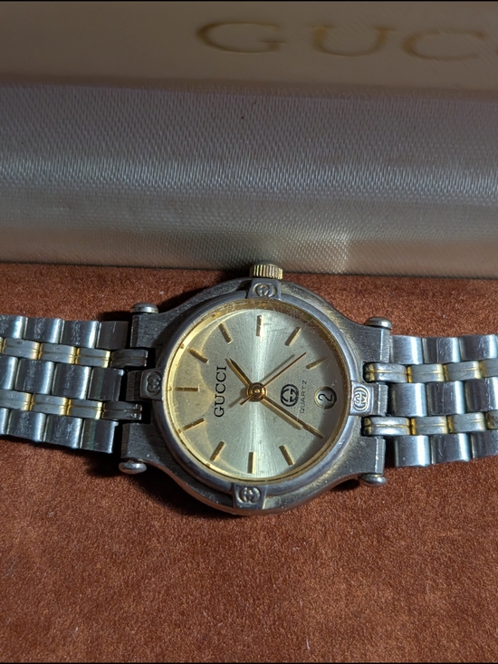 Gucci Accessories - GUCCI Men's Two-Tone Stainless Steel Watch - Gold Dial